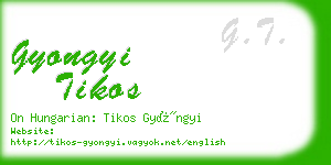 gyongyi tikos business card